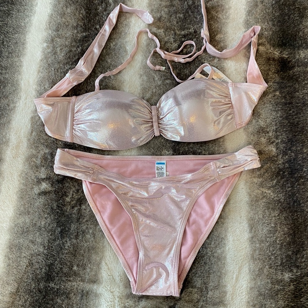 Medium Pink Shimmer Swimsuit - never worn